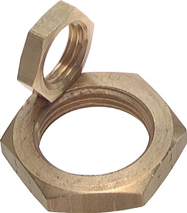 Exemplary representation: Locknut (Withworth pipe thread), brass