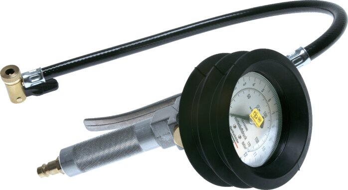 Exemplary representation: Manual tyre filler with lever plug