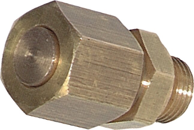Exemplary representation: Closing plug for brass screw connection, brass