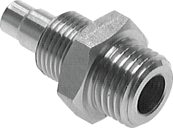 Exemplary representation: Straight CK screw connection, cylindrical thread, without nut, 1.4571
