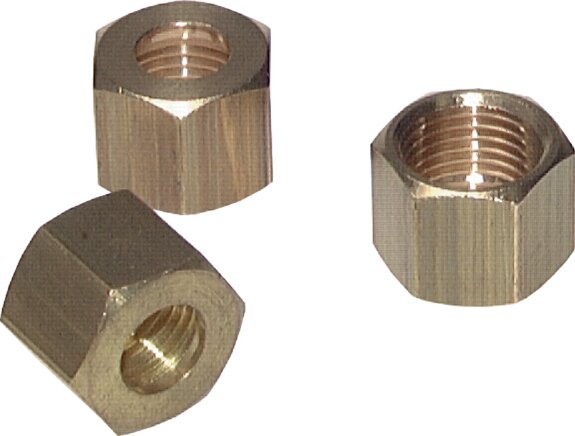 Exemplary representation: Union nut for brass screw connection