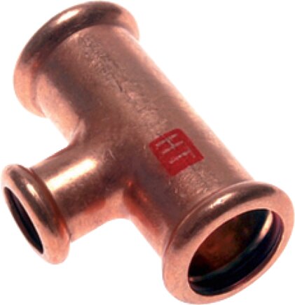 Exemplary representation: Tee with internal press end, reduced, copper / copper alloy