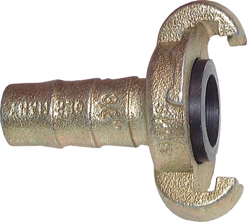 Exemplary representation: Compressor coupling with grommet & locking collar, galvanised steel, NBR seal