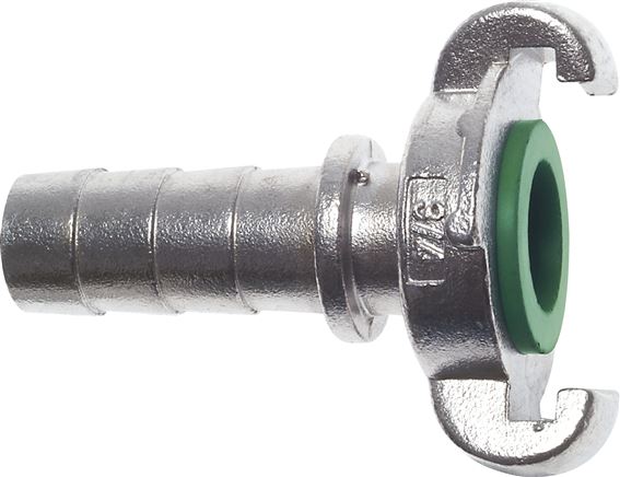 Exemplary representation: Compressor coupling with grommet & locking collar, 1.4401, FKM seal