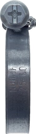 Exemplarische Darstellung: Schlauchschelle (NORMA Stahl verzinkt, W1)