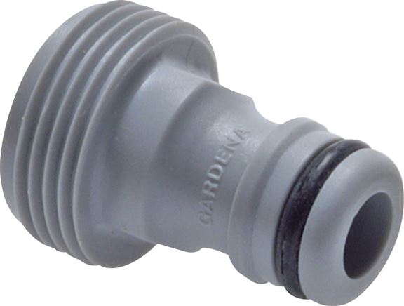 Exemplary representation: Coupling plug with male thread (device adapter), GARDENA